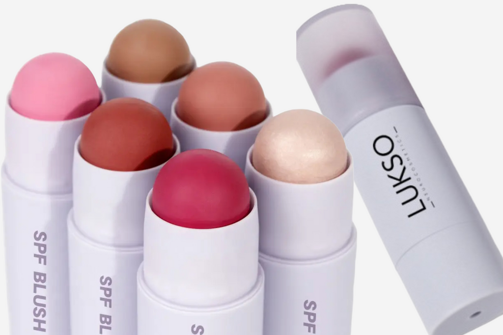 spf make up stick lip cheek stick; make up with sunscreen protection; spf 15; viral make up; selfcare by bloom; selena gomez; sephora best; best makeup from canada; lukso; new shades; 