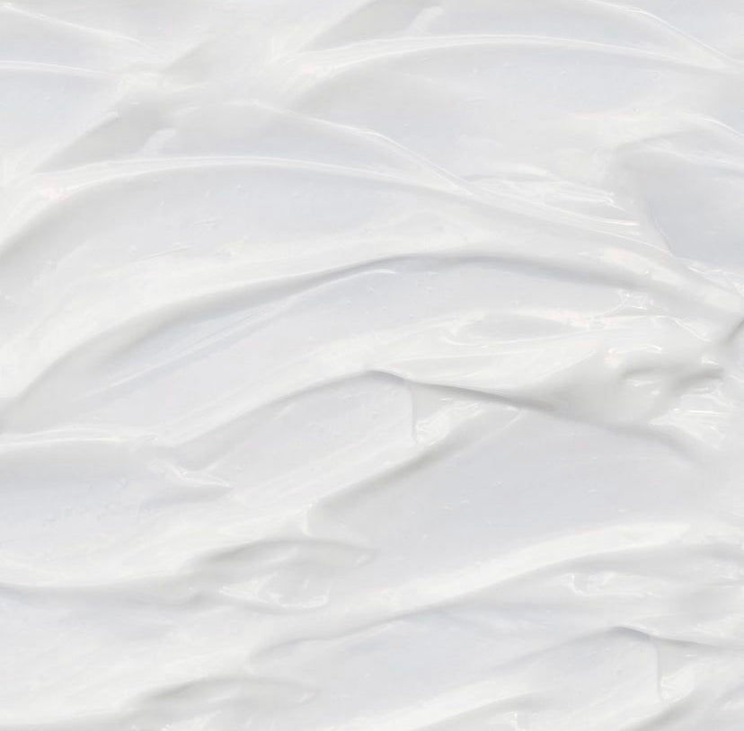 Texture de crème hydratante blanche de La marque Lukso neurocosmetics 